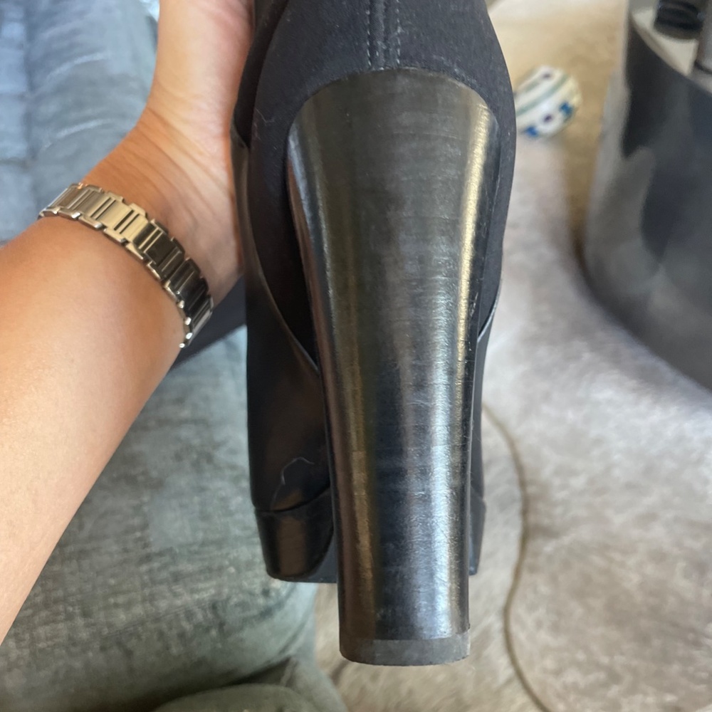 Stuart Weitzman 50/50 Platform Leather Boots - image 4